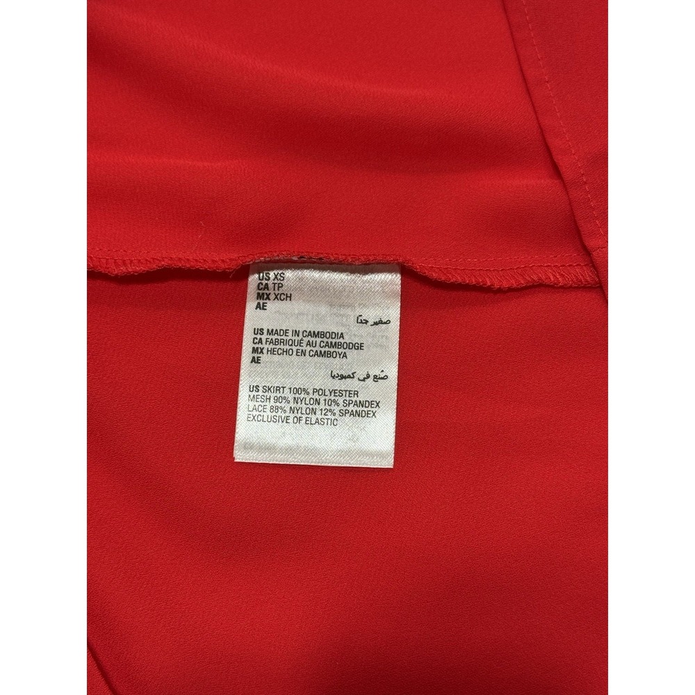 I.N.C. International Concept Women's Slip Dress Size XS Red Intimate Romantic - Picture 8 of 10